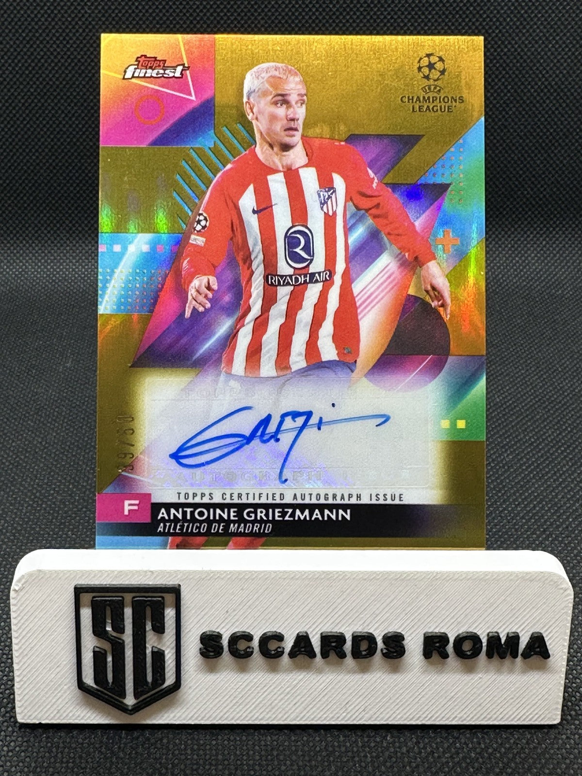 Antoine Griezmann Autograph /50 Topps Finest UCL 2024