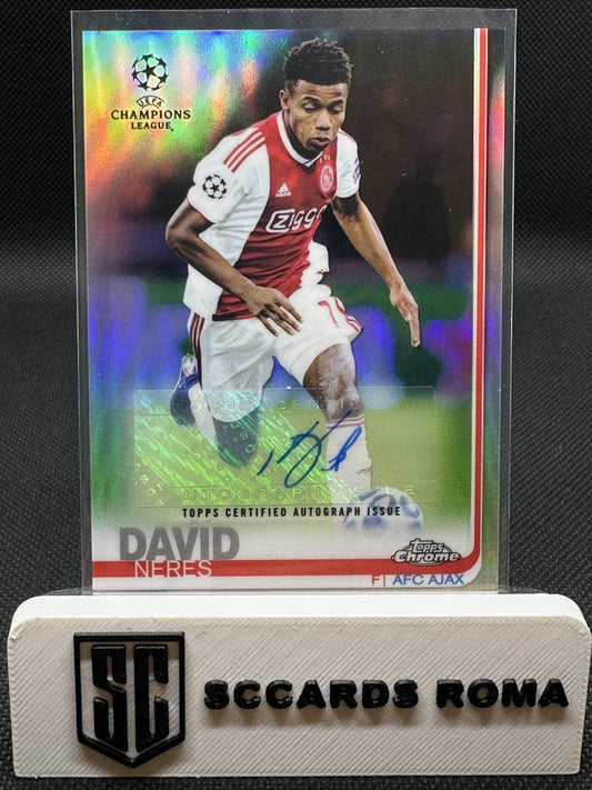 David Neres Autograph Topps Chrome UEFA Champions League 2019