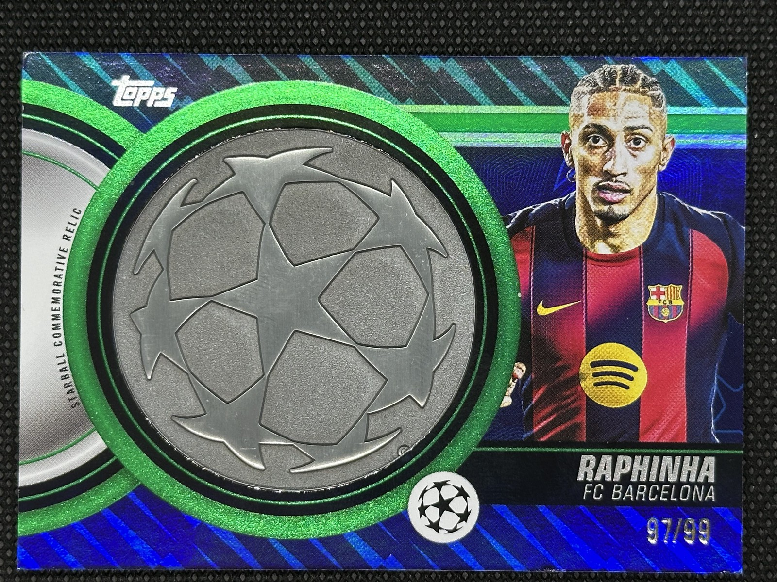 Raphinha Starball Commemorative Relic /99 Topps UCC Flagship Edition 2025/26