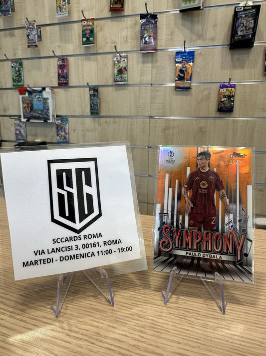 Paulo Dybala 25/25 Topps Finest UEL Symphony