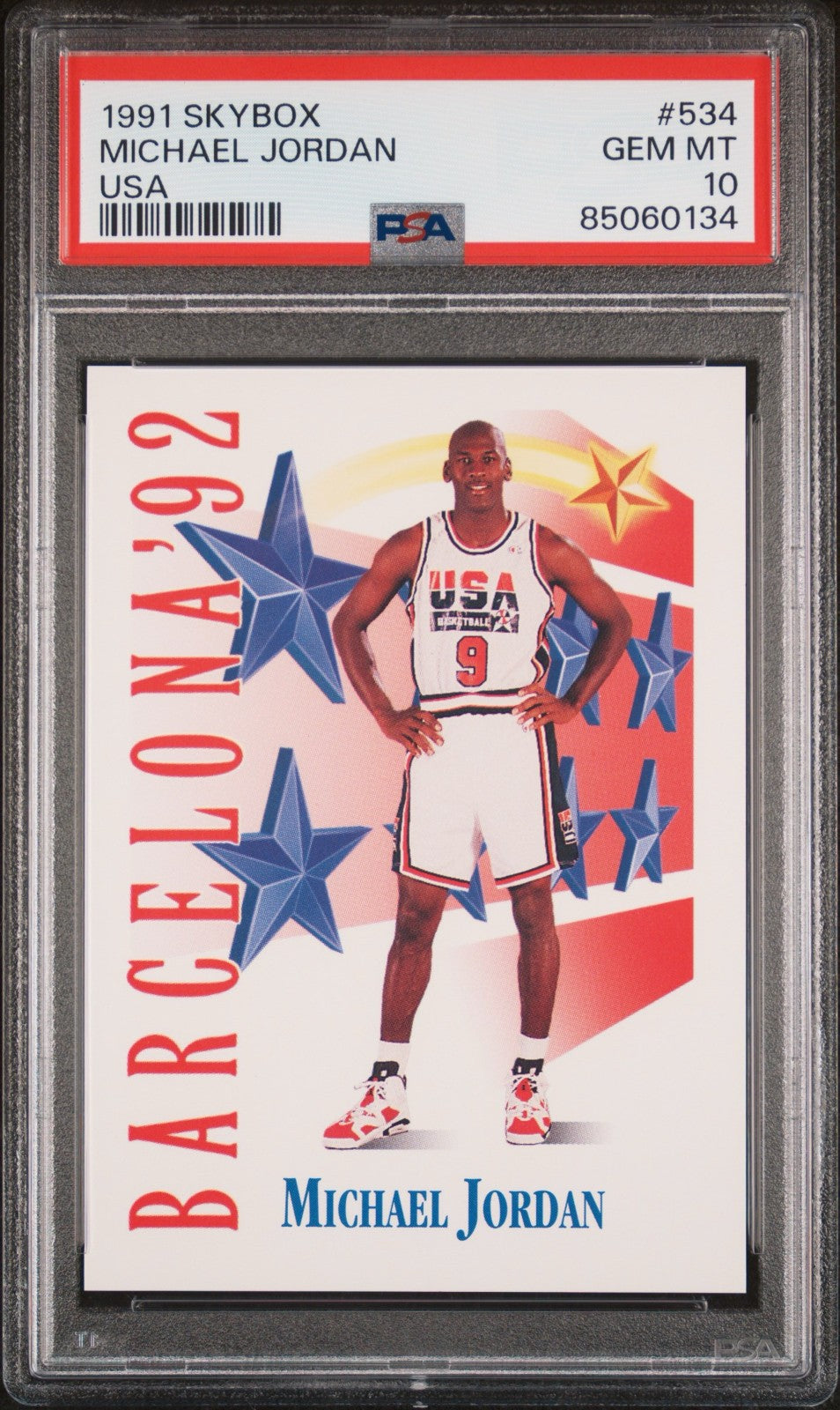 Michael Jordan Skybox 1991 USA PSA 10 GEM MT