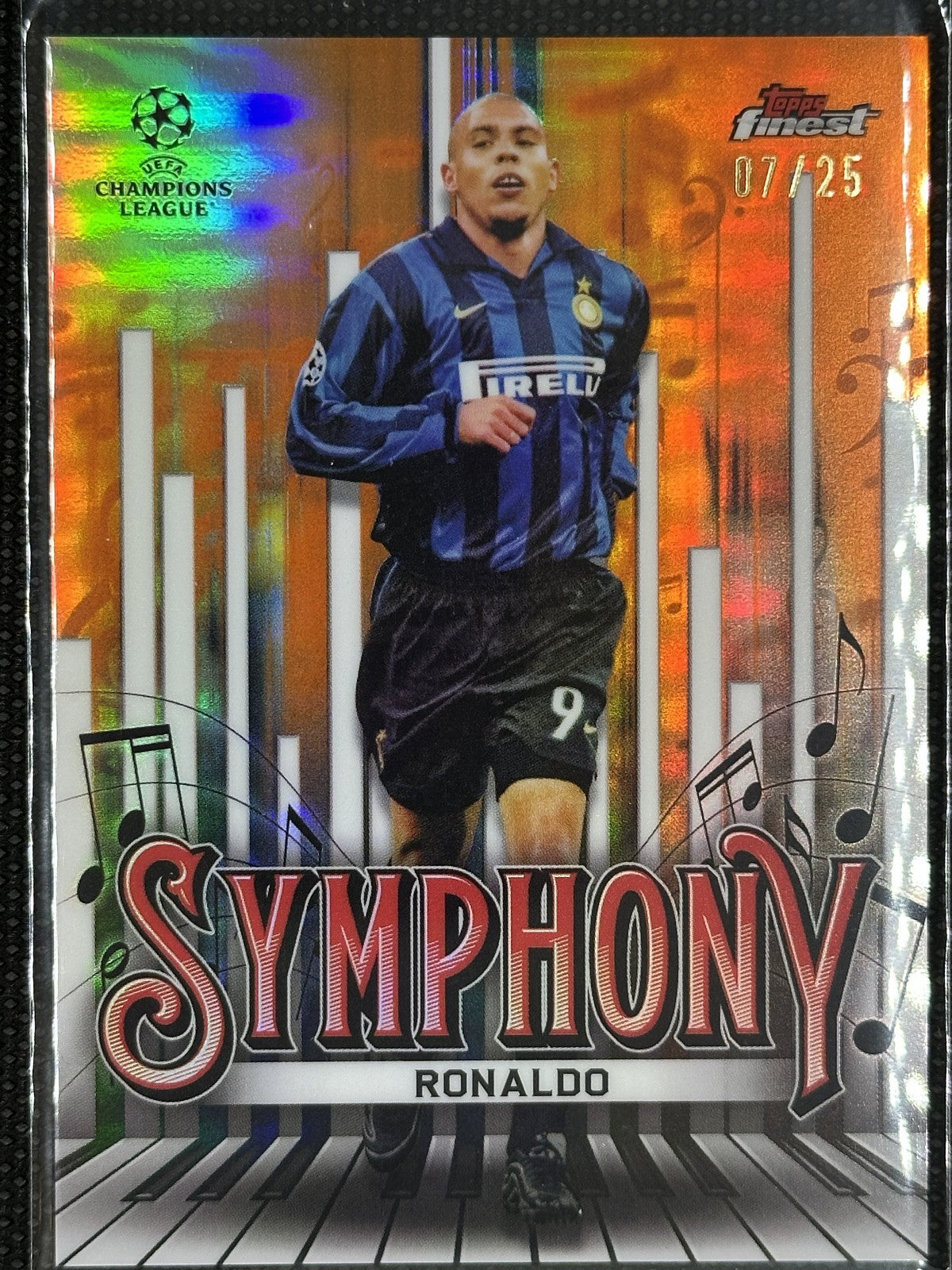 Ronaldo Nazario /25 Topps Finest UEFA Champions League Symphony Inter