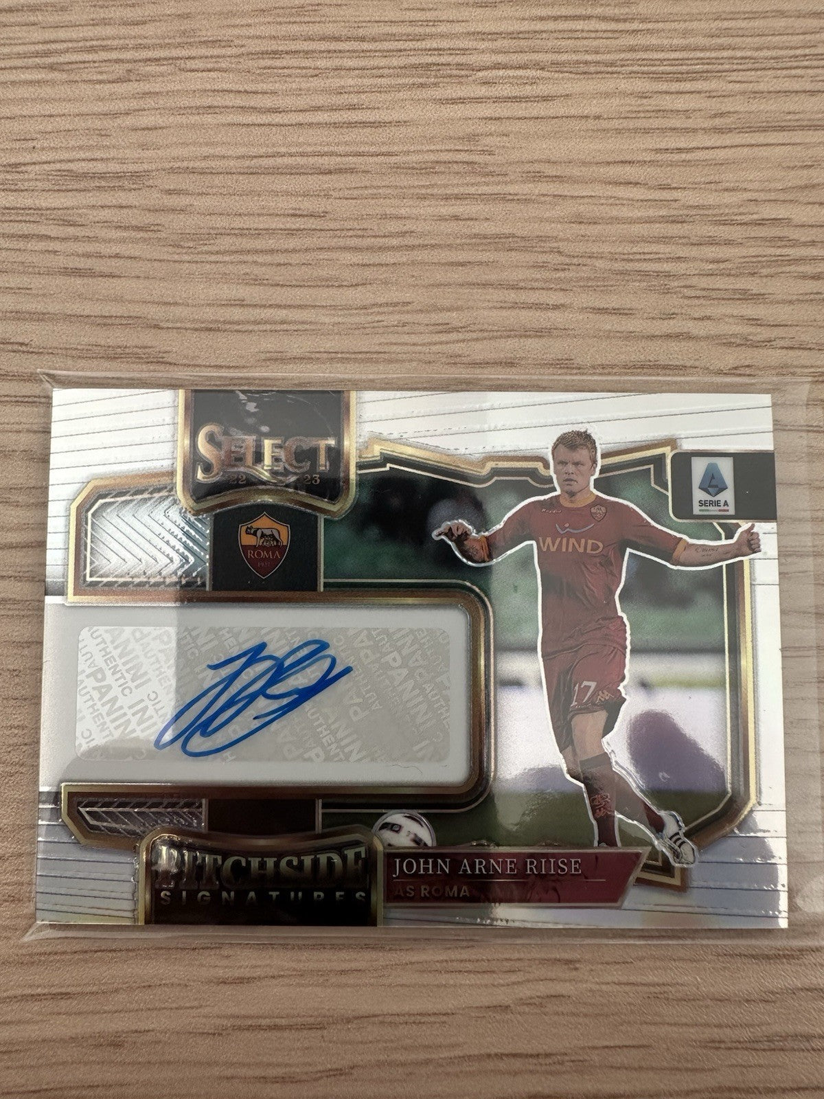 John Arne Riise Autograph Pitchside Signature Select Serie A 2022/23