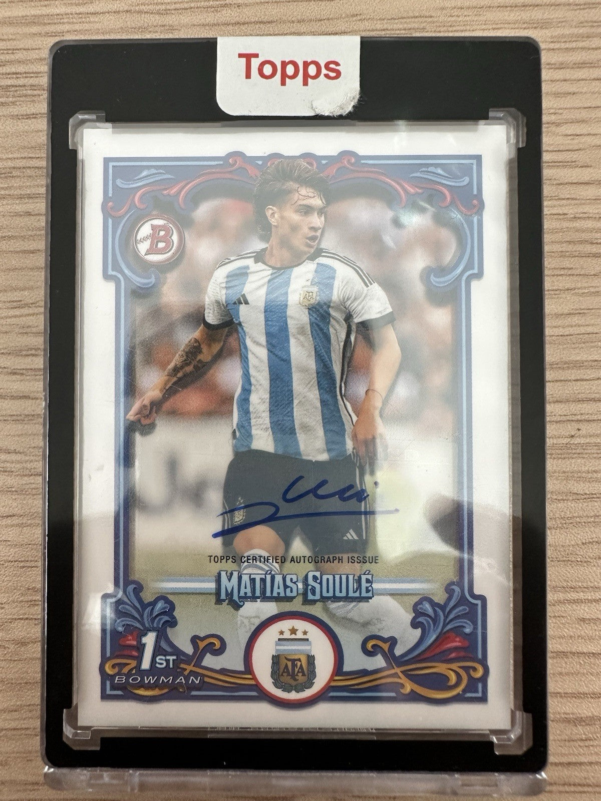 Matias Soule Autograph 1ST Bowman Topps Argentina Fileteado 2023