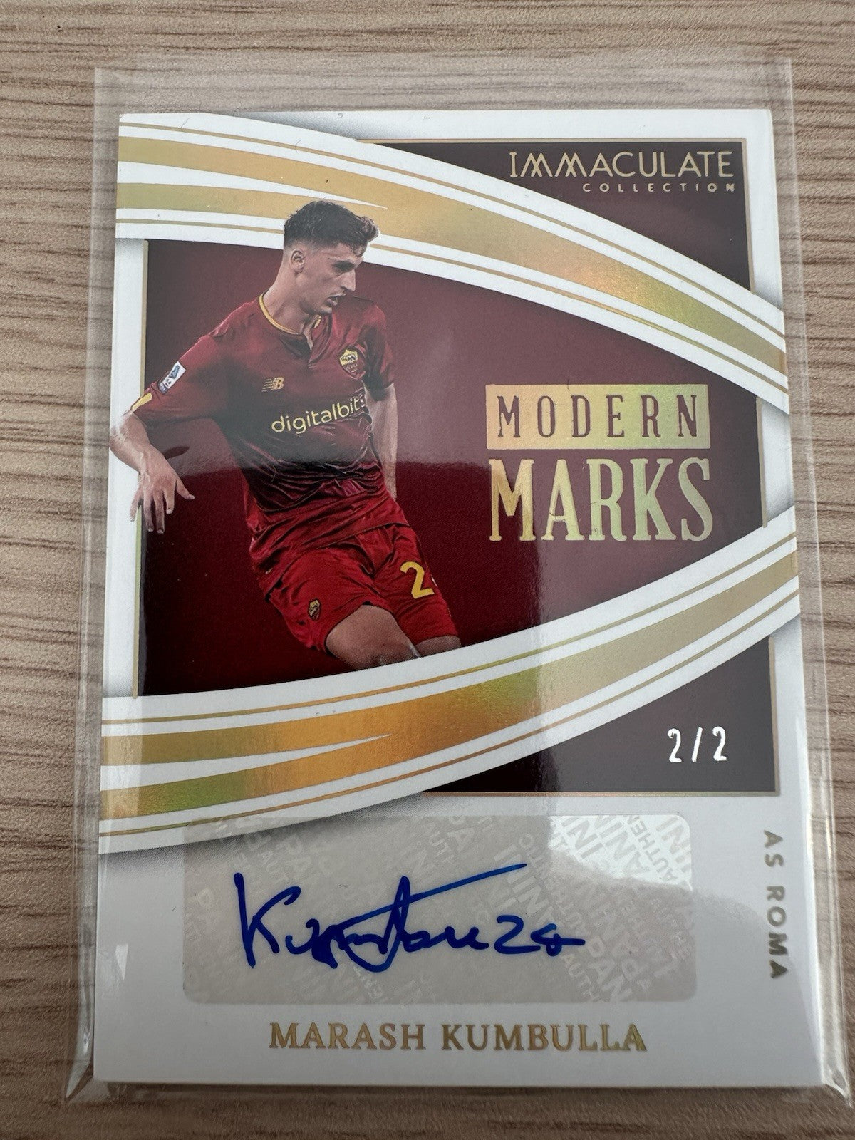 Marash Kumbulla 2/2 Panini Immaculate Collection Autograph Modern Marks 2022/23