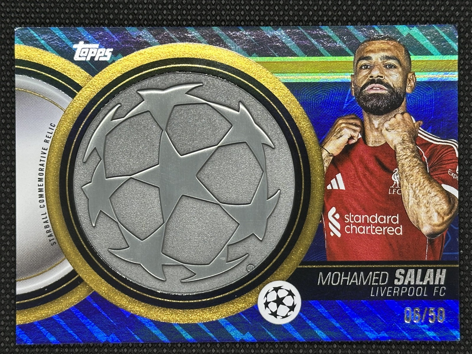 Mohamed Salah Starball Relic /50 Topps UCC Flagship Edition 2025/26