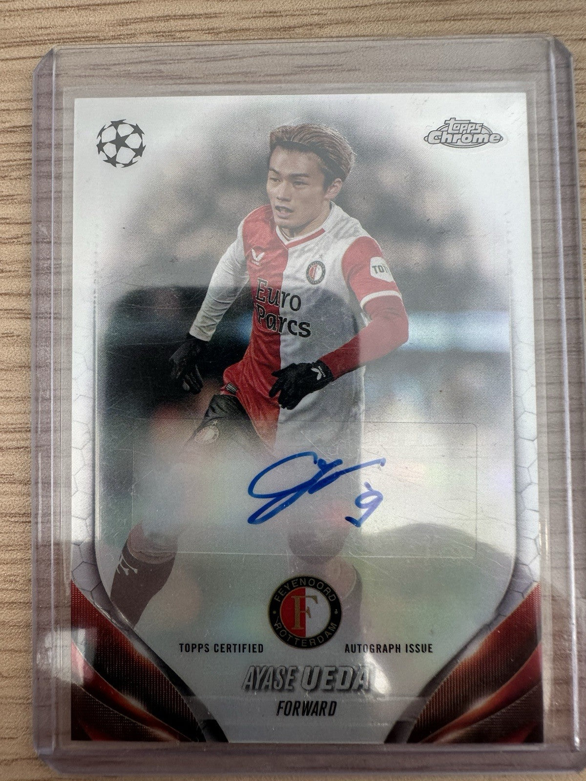 Ayase Ueda Autograph Topps Chrome UCL 2024