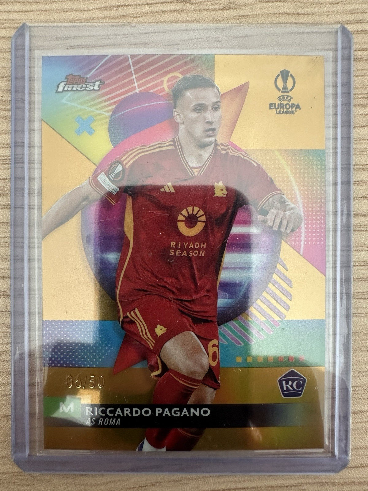 Riccardo Pagano 6/50 Topps Finest Rookie 2024