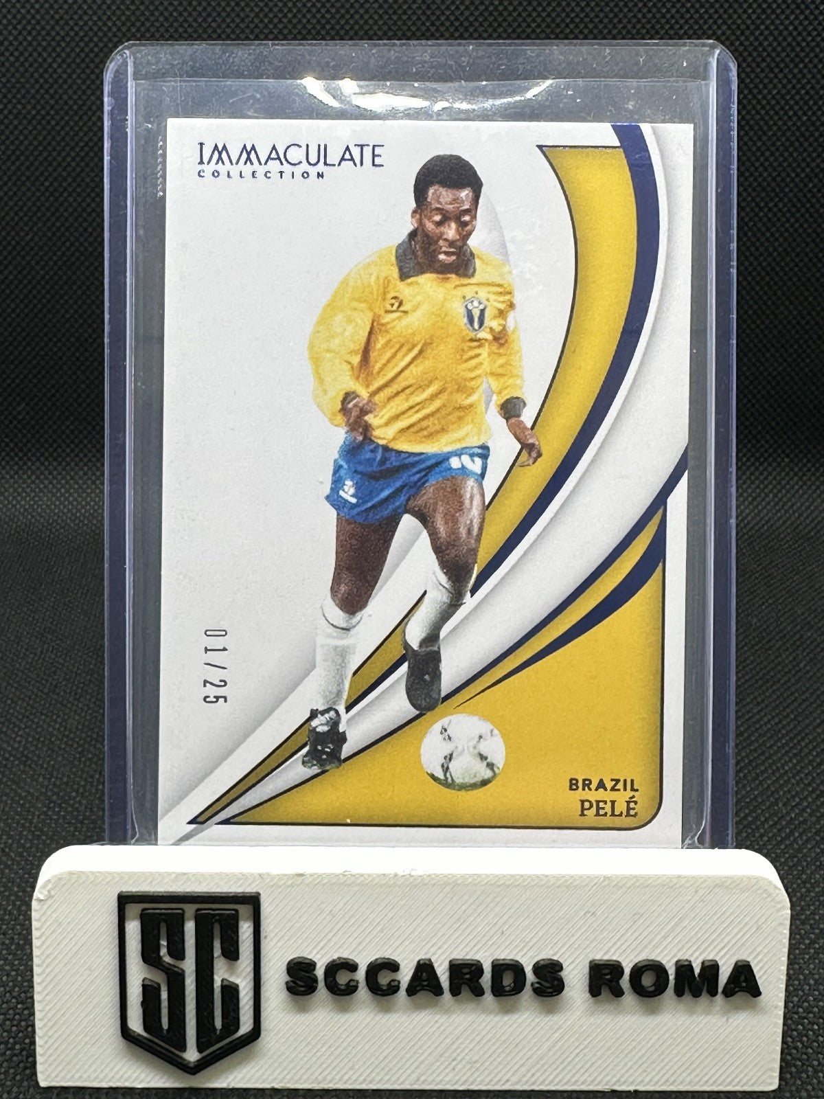 Pelé /25 2024-25 Panini Immaculate Collection Blu Brazil