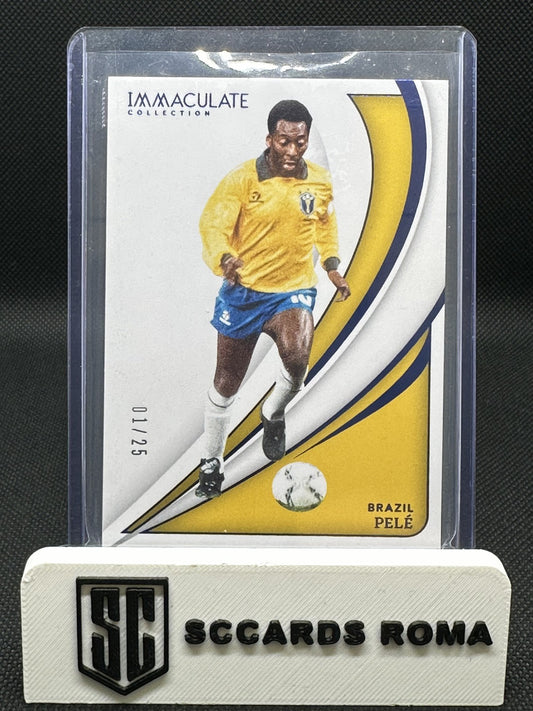 Pelé /25 2024-25 Panini Immaculate Collection Blu Brazil