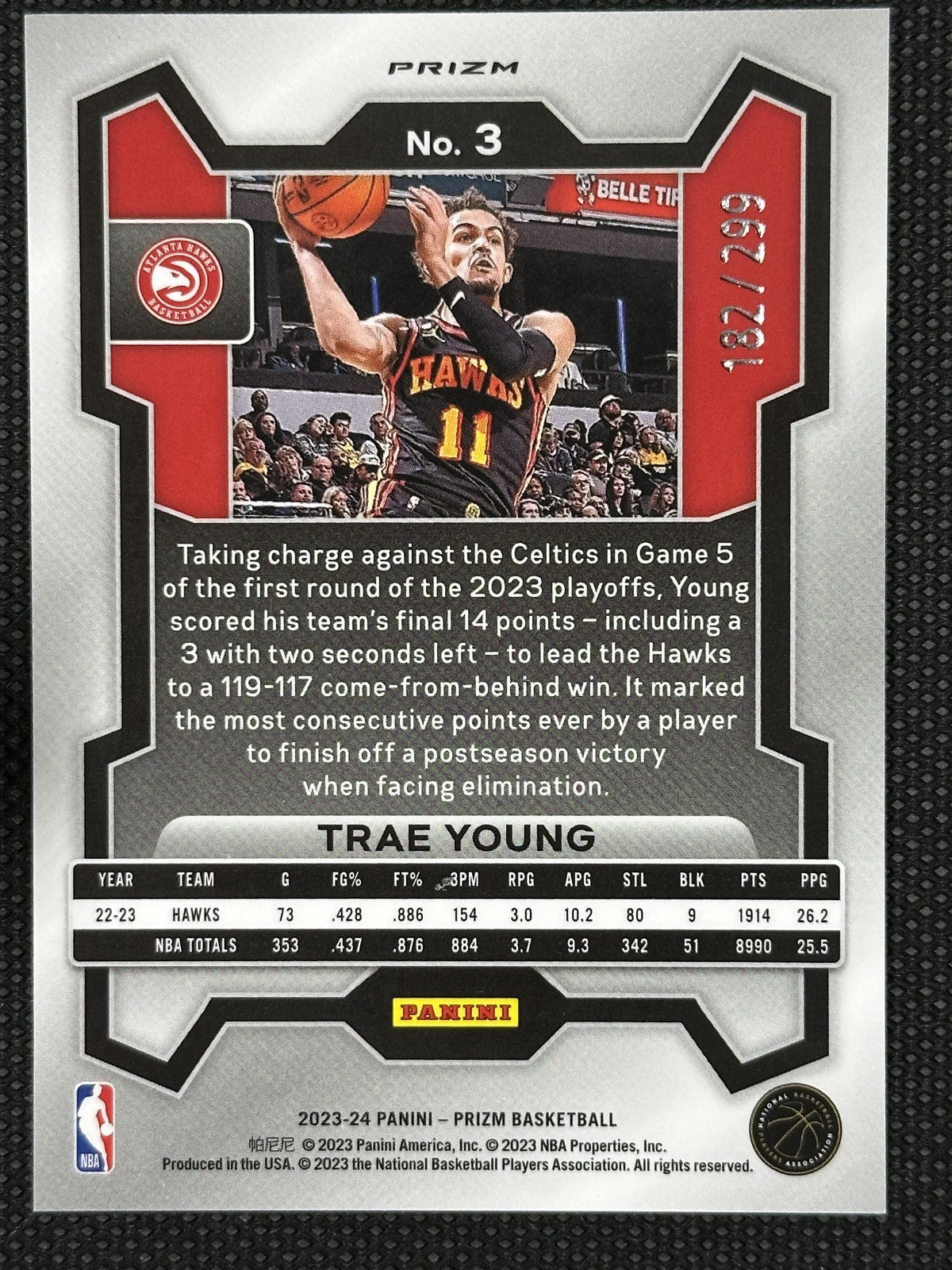 Trae Young /299 Panini Prizm 2023
