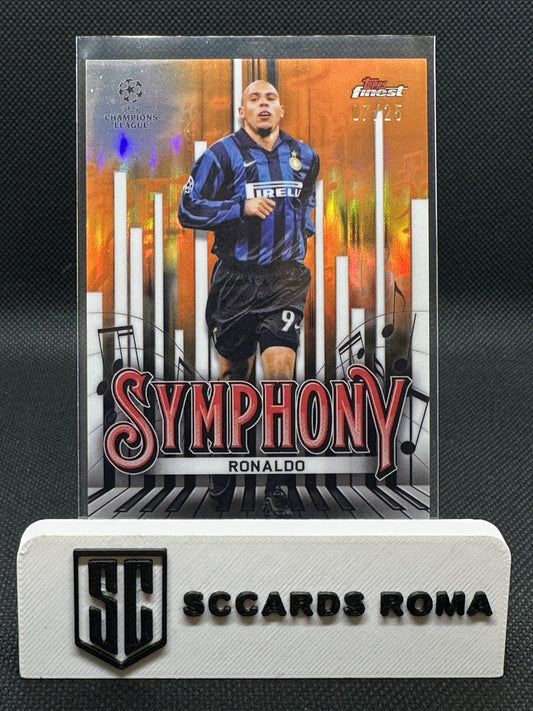 Ronaldo Nazario /25 Topps Finest UEFA Champions League Symphony Inter
