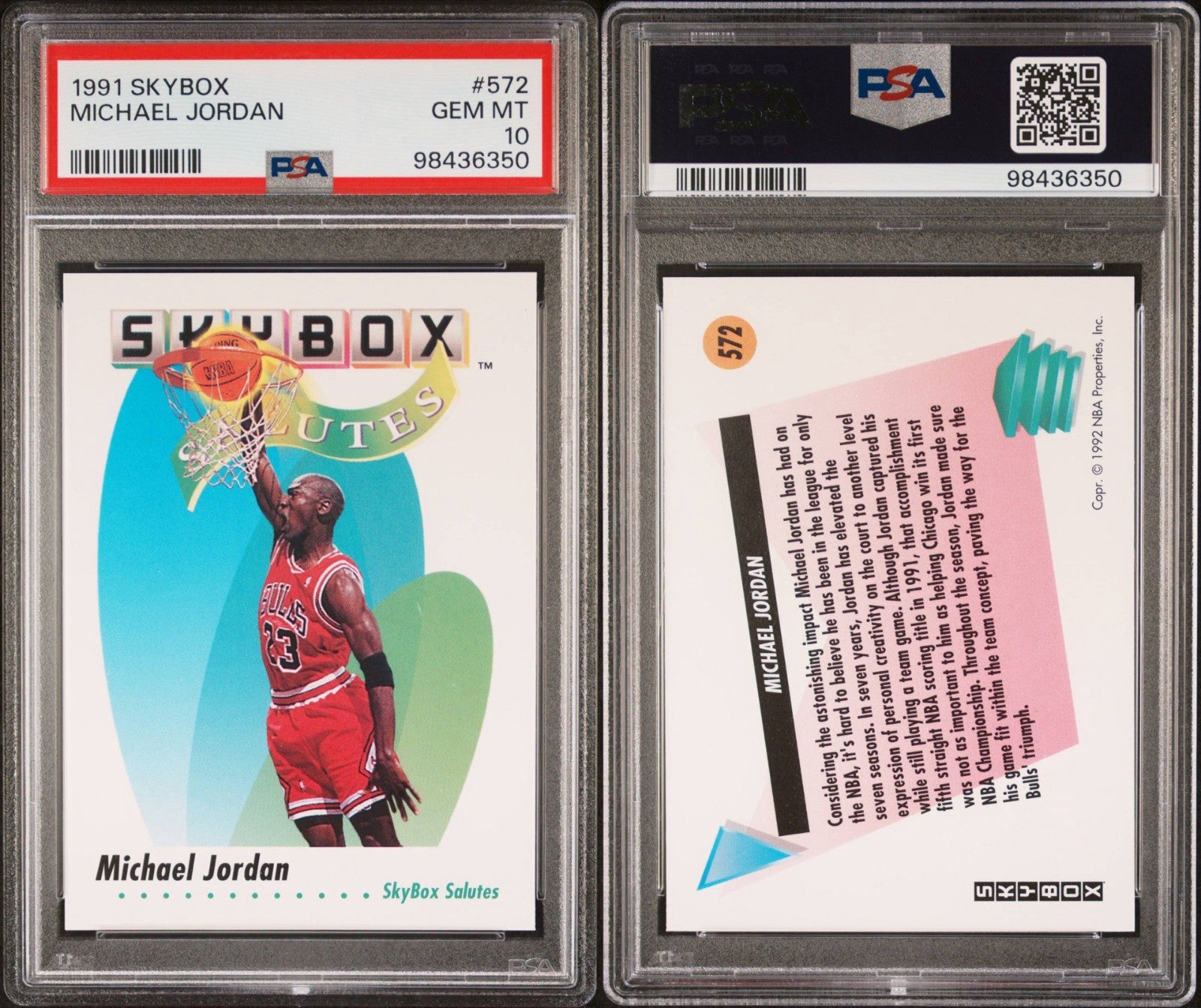 Michael Jordan Skybox 1991 PSA 10 GEM MT