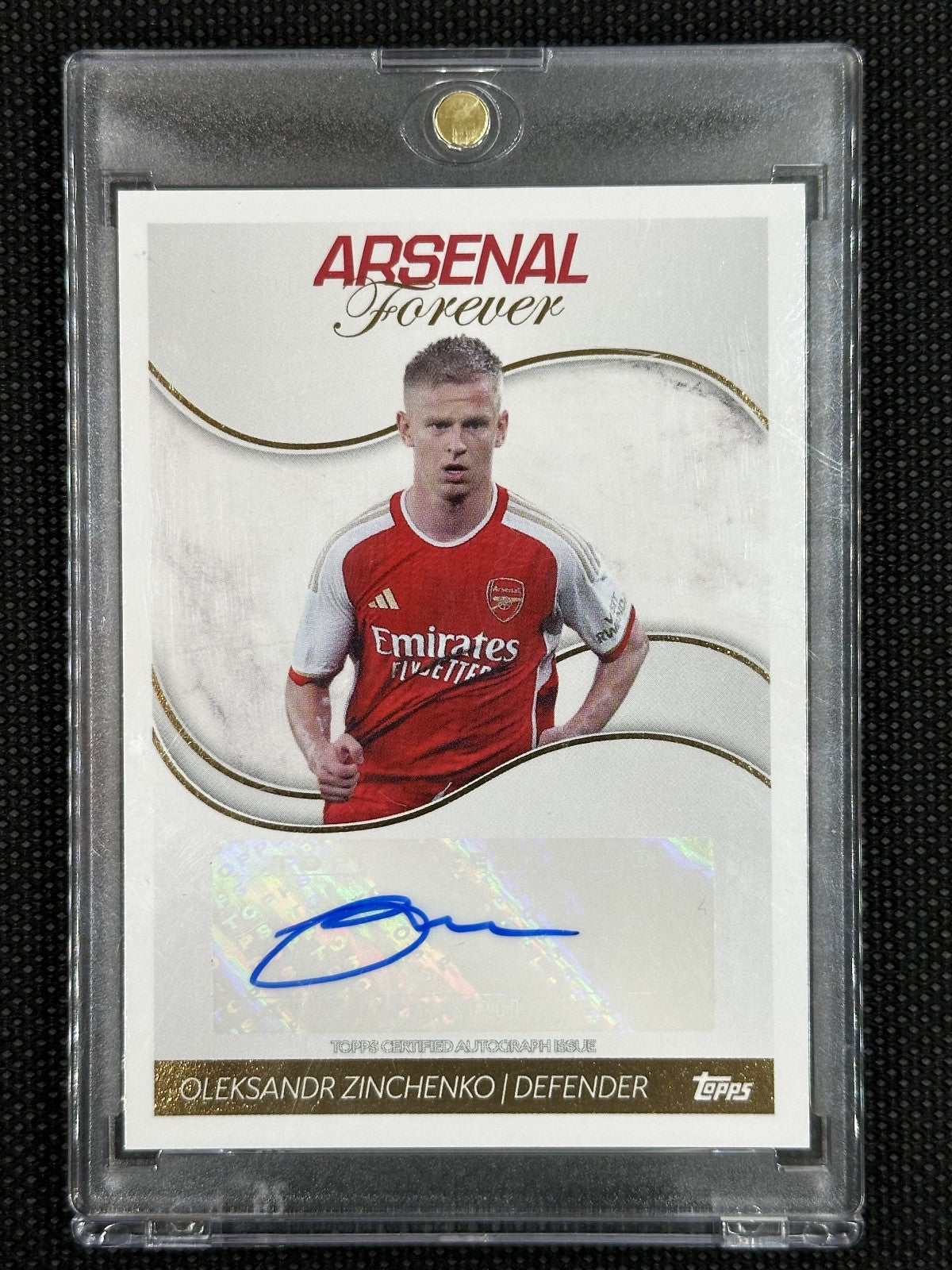 Oleksandr Zinchenko Auto Topps Arsenal Forever