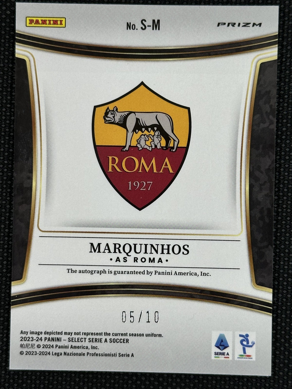 Marquinhos Autograph /10 Panini Select 2023/24