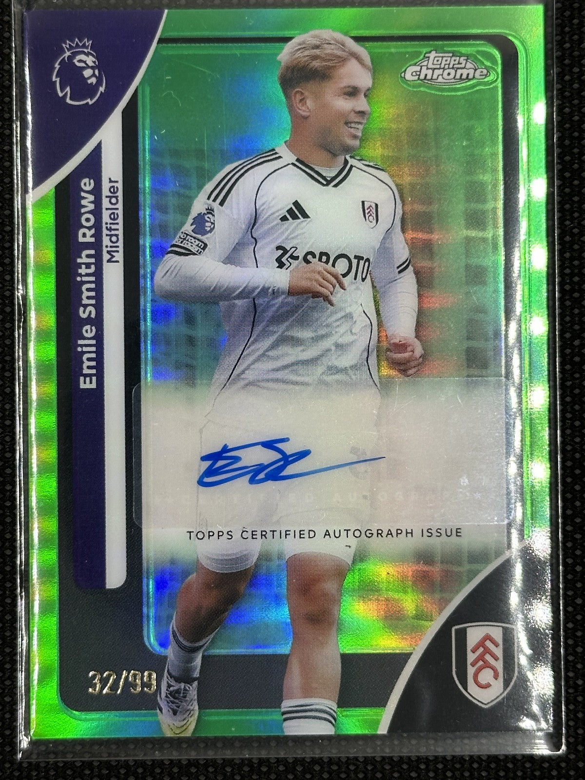 Emile Smith Rowe Autograph /99 Topps Chrome Premier League 2026