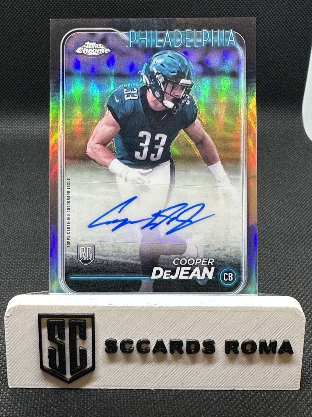 Cooper DeJean Rookie Autograph Topps Chrome Football 2024