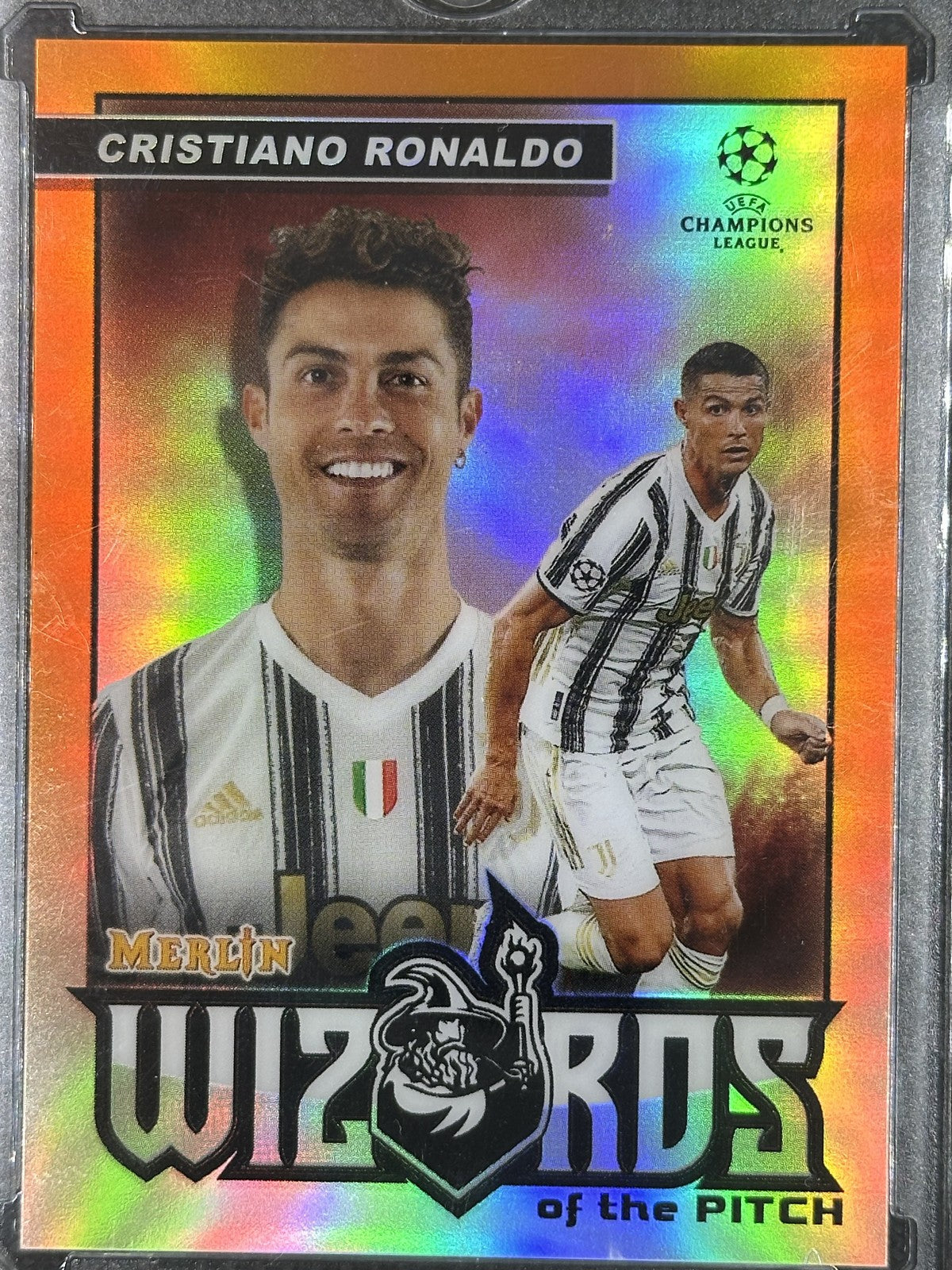 Cristiano Ronaldo /25 Wizards of the Pitch Topps Merlin UCL 2021
