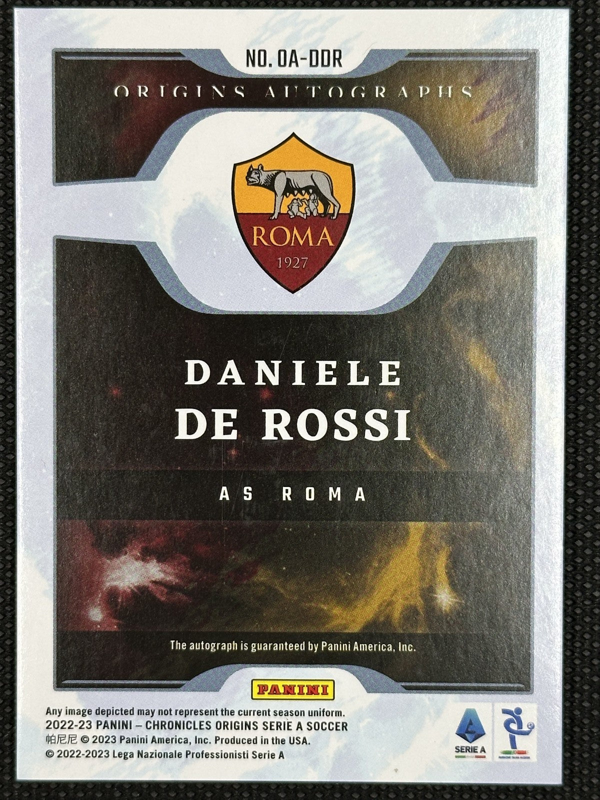 Daniele De Rossi Autograph /299 Panini Chronicles Origins Serie A 2022/23