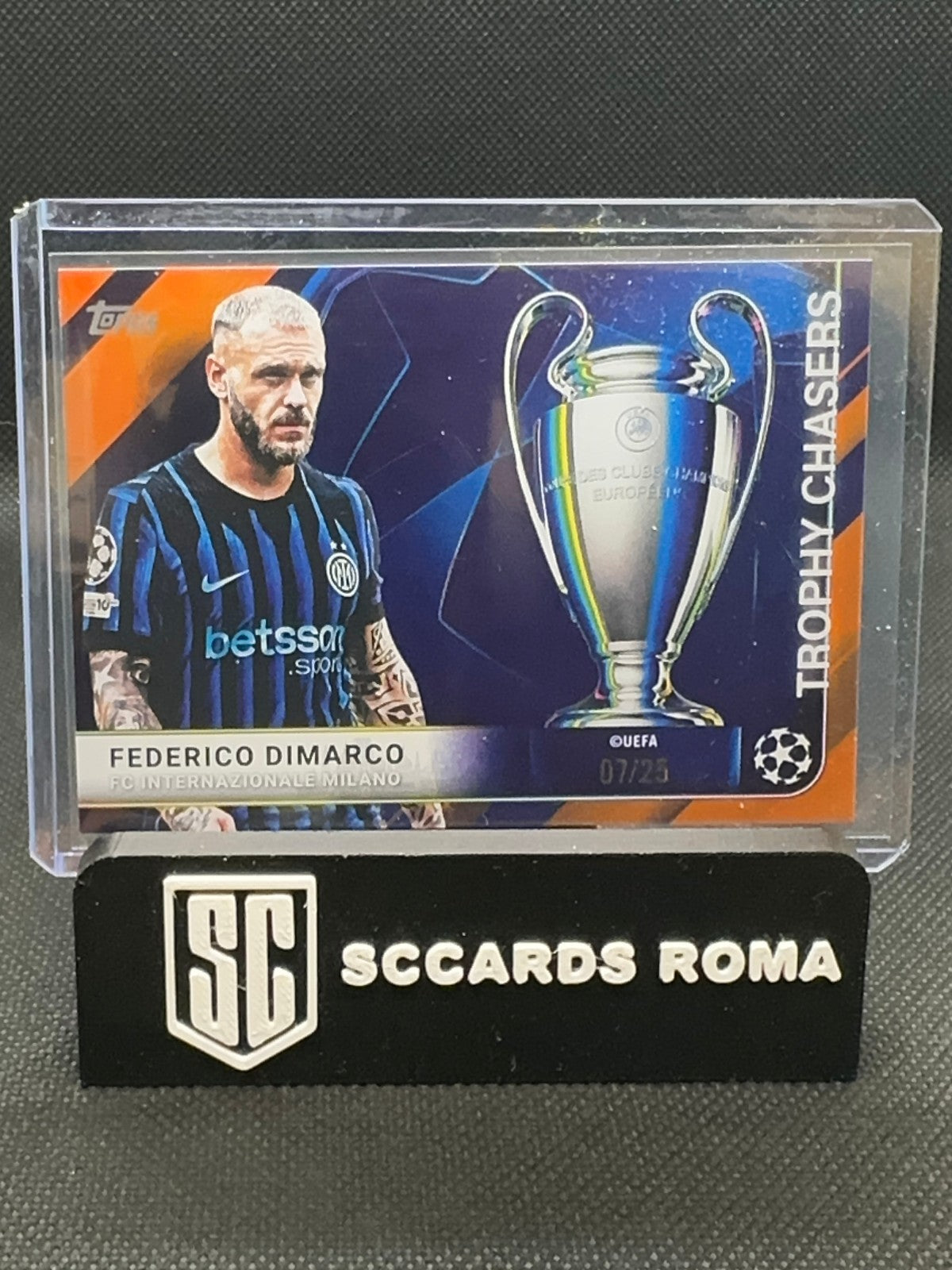 Federico Dimarco Trophy Chaser /25 Inter Topps UCC Flagship Edition 2025/26