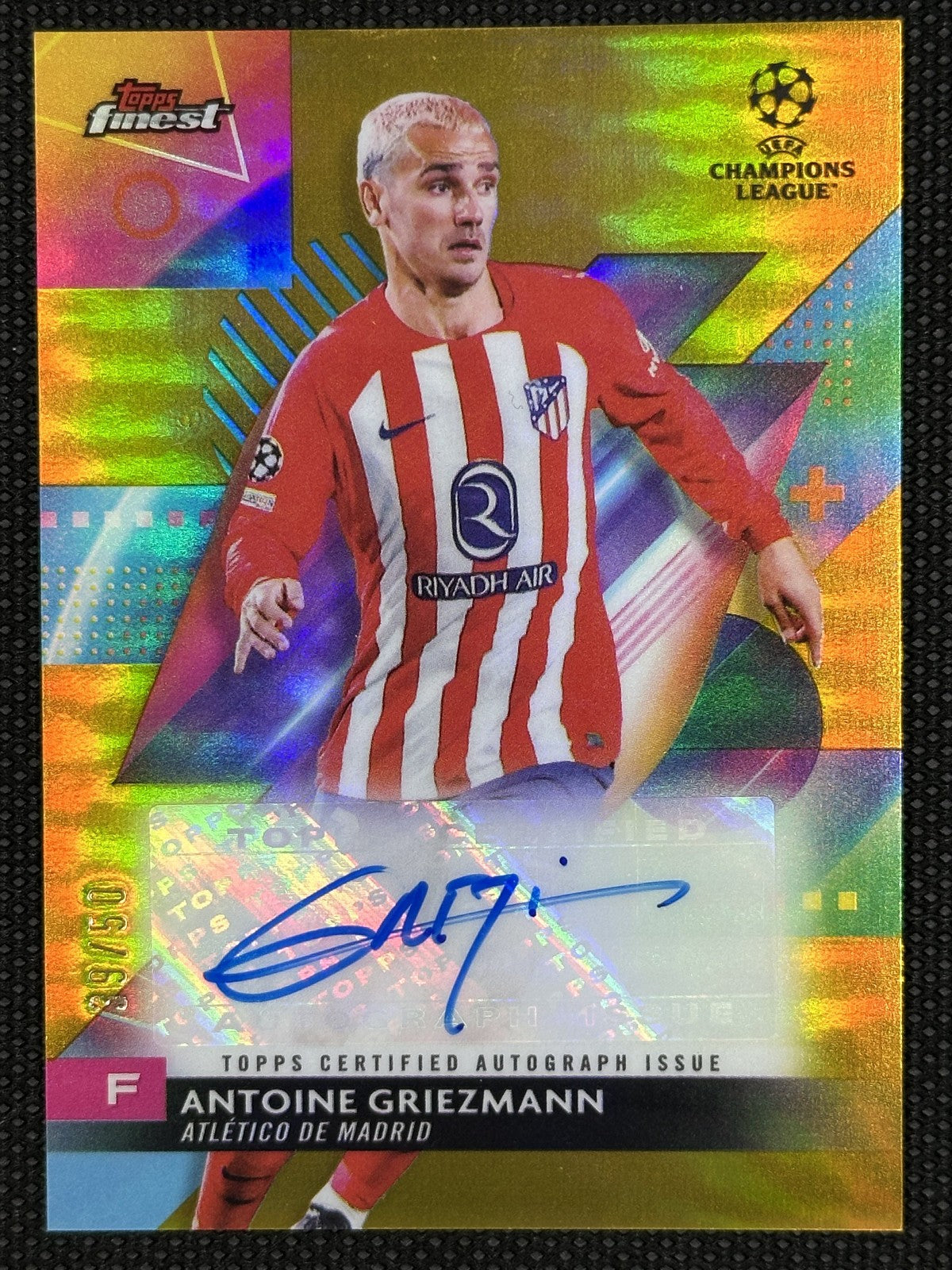 Antoine Griezmann Autograph /50 Topps Finest UCL 2024