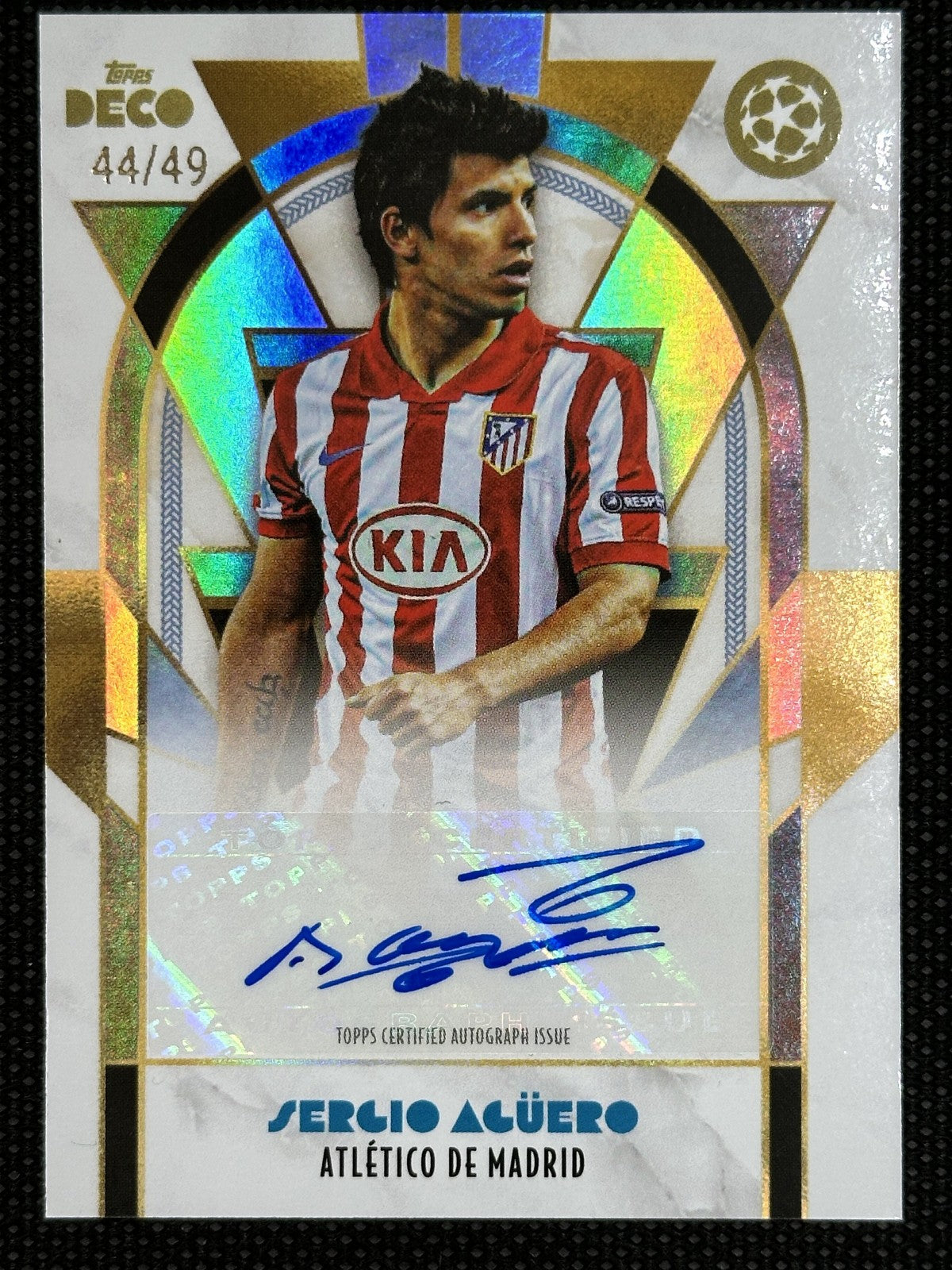 Sergio Aguero Autograph /49 Topps Deco 2024 Atletico de Madrid