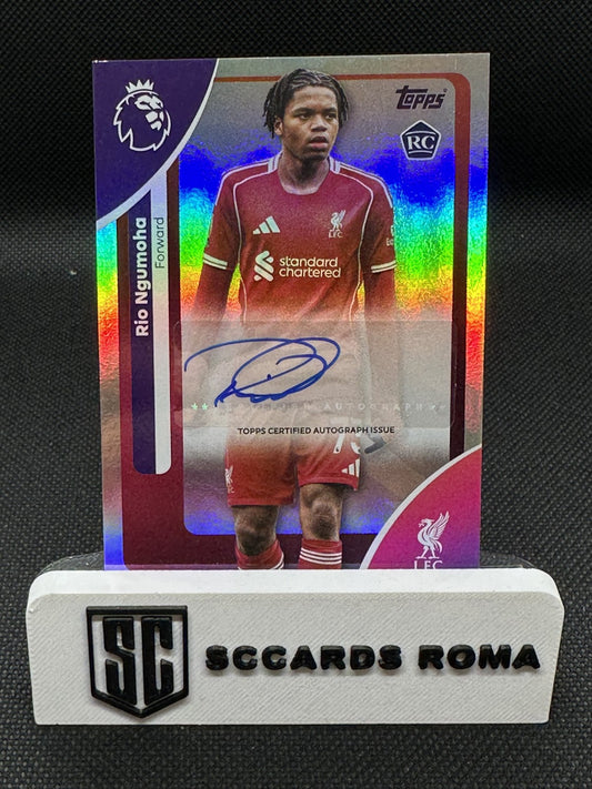Rio Ngumoha Rookie Auto Signature Topps Premier League 2025/26