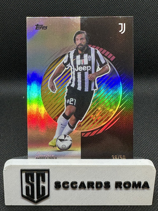 Andrea Pirlo /50 Bicolore Topps Team Set Juventus 2025/26