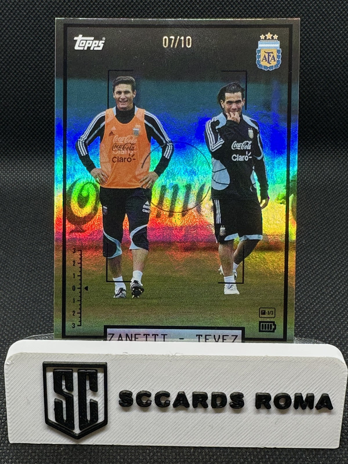 Carlos Tevez - Javier Zanetti /10 Topps Focus Argentina