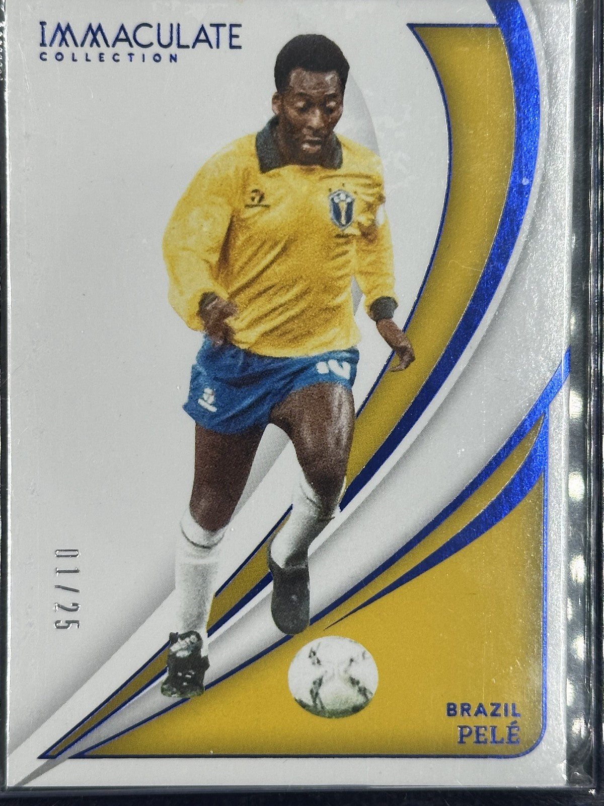 Pelé /25 2024-25 Panini Immaculate Collection Blu Brazil