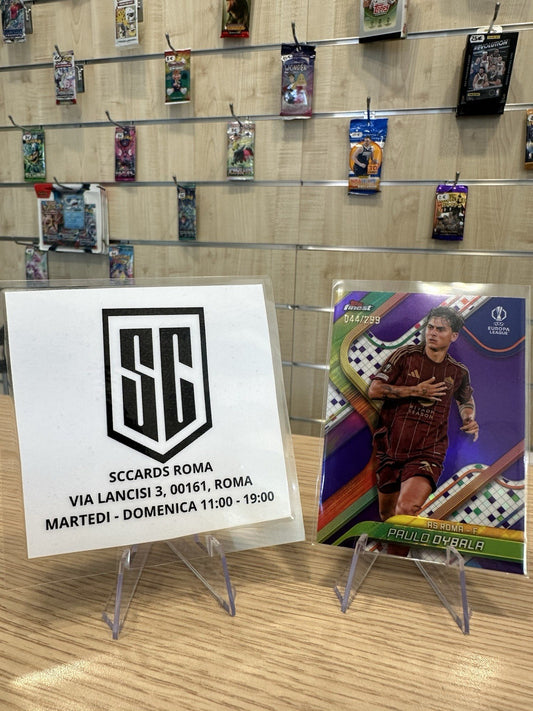 Paulo Dybala 44/299 Topps Finest UEL 2025