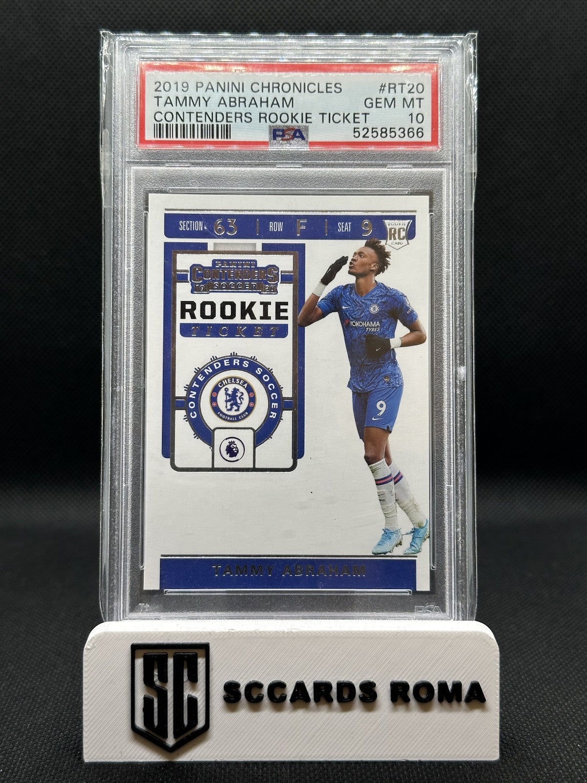 Tammy Abraham Panini Chronicles Contenders Rookie Ticket PSA 10 GEM MT