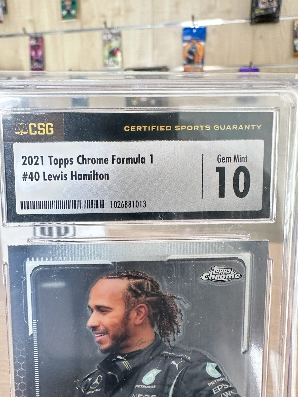 Lewis Hamilton #40 CSG 10 - Topps Chrome F1 2021