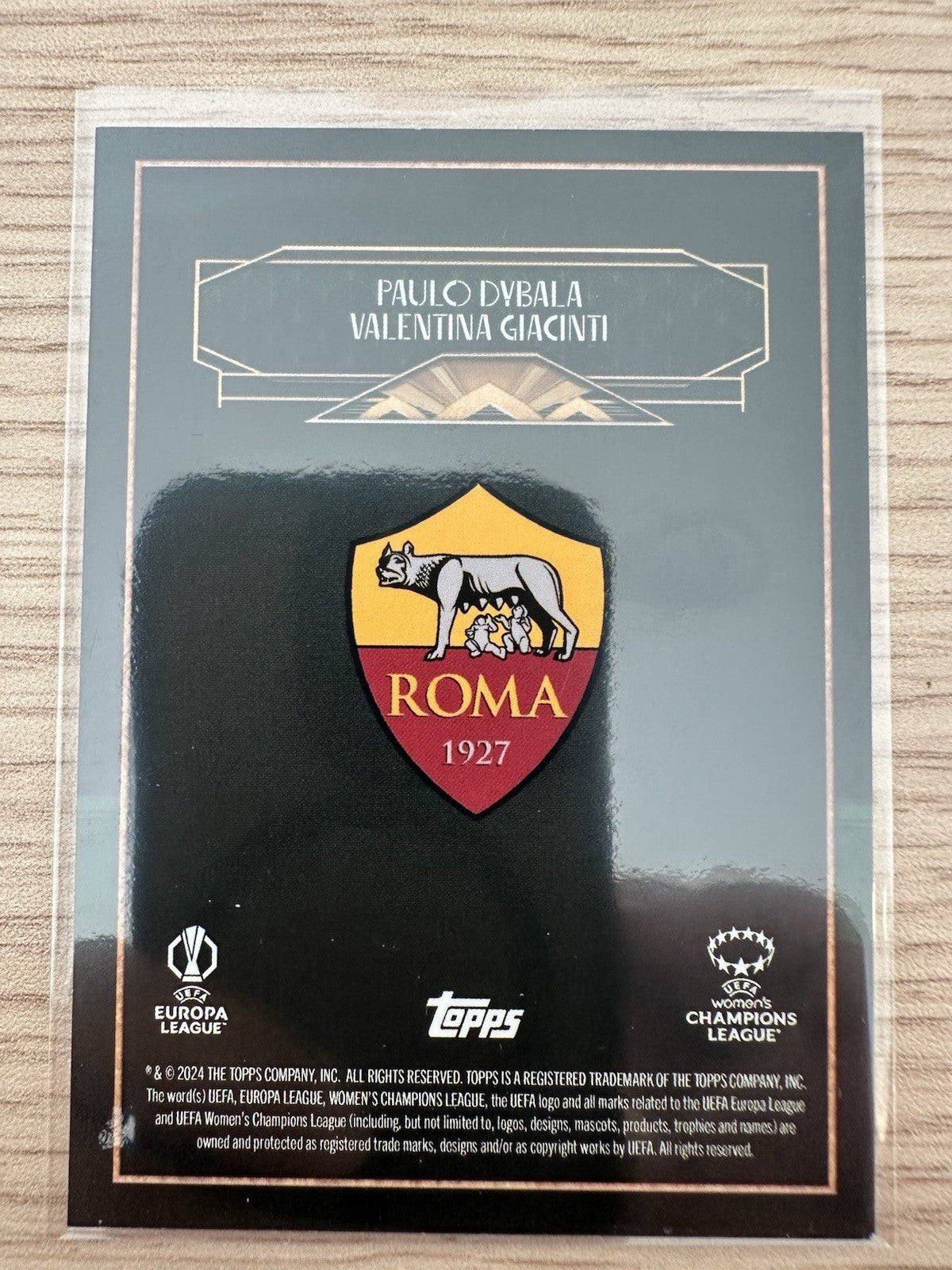 Paulo Dybala & Valentina Giacinti 13/99 One Club Green Topps Devo UCC 2024/25