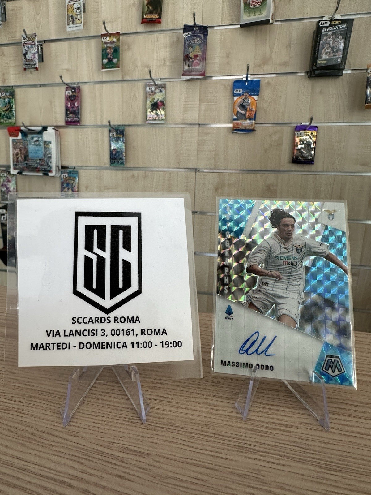 Massimo Oddo Autograph Silver Panini Mosaic Serie A 2020/21