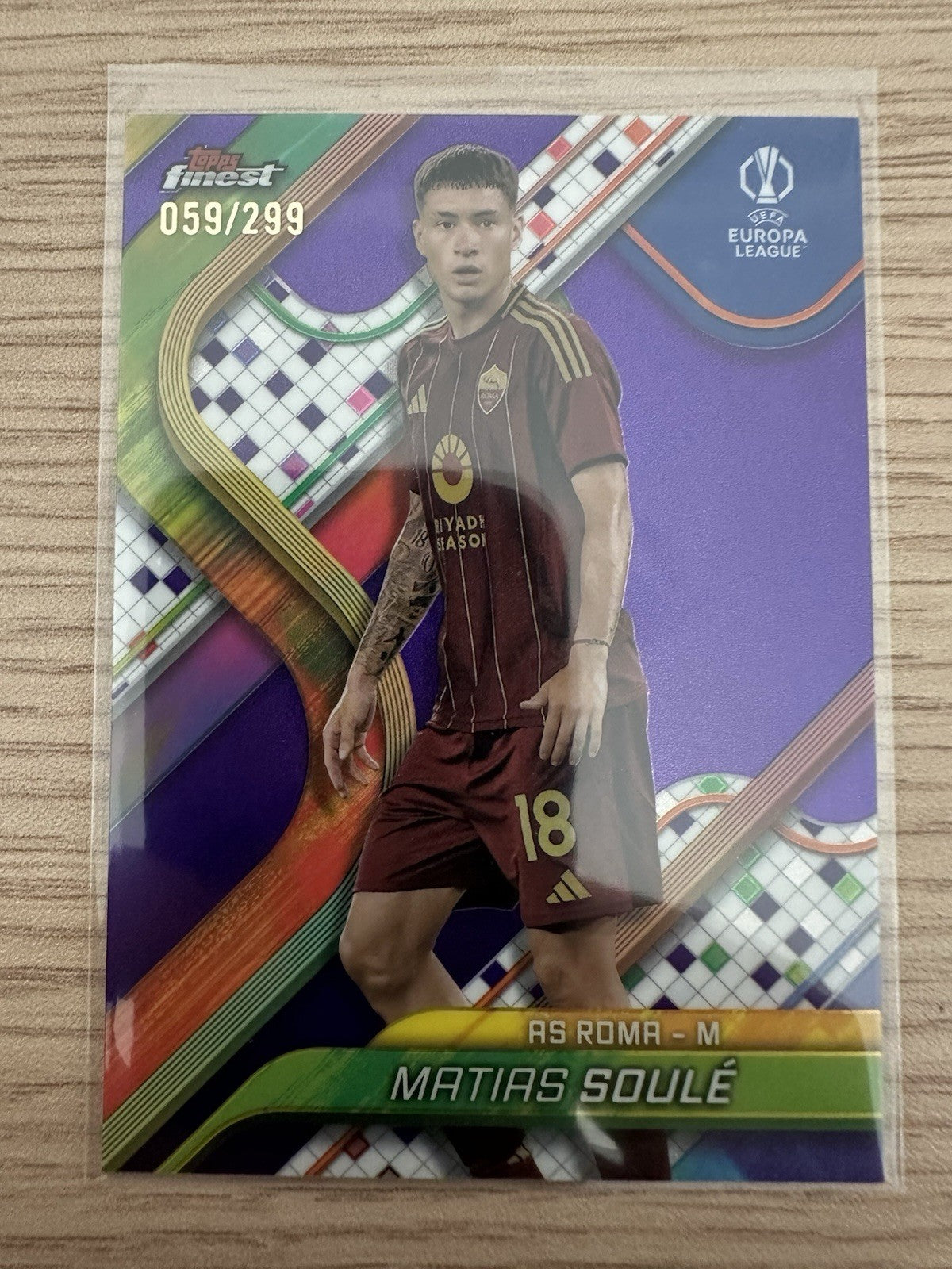 Matias Soule 59/299 Topps Finest UEL 2025