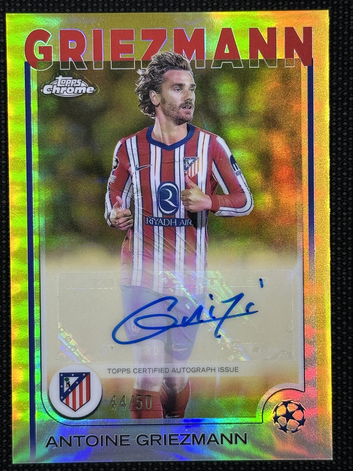 Antoine Griezmann Autograph /50 Topps Chrome UCL 2025