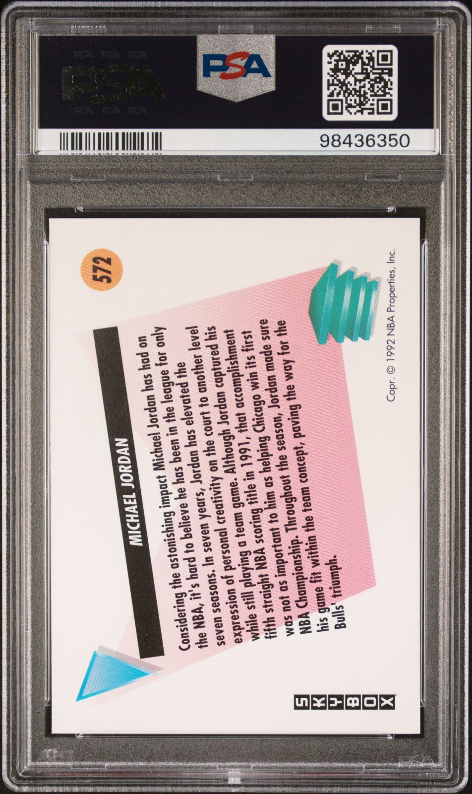 Michael Jordan Skybox 1991 PSA 10 GEM MT