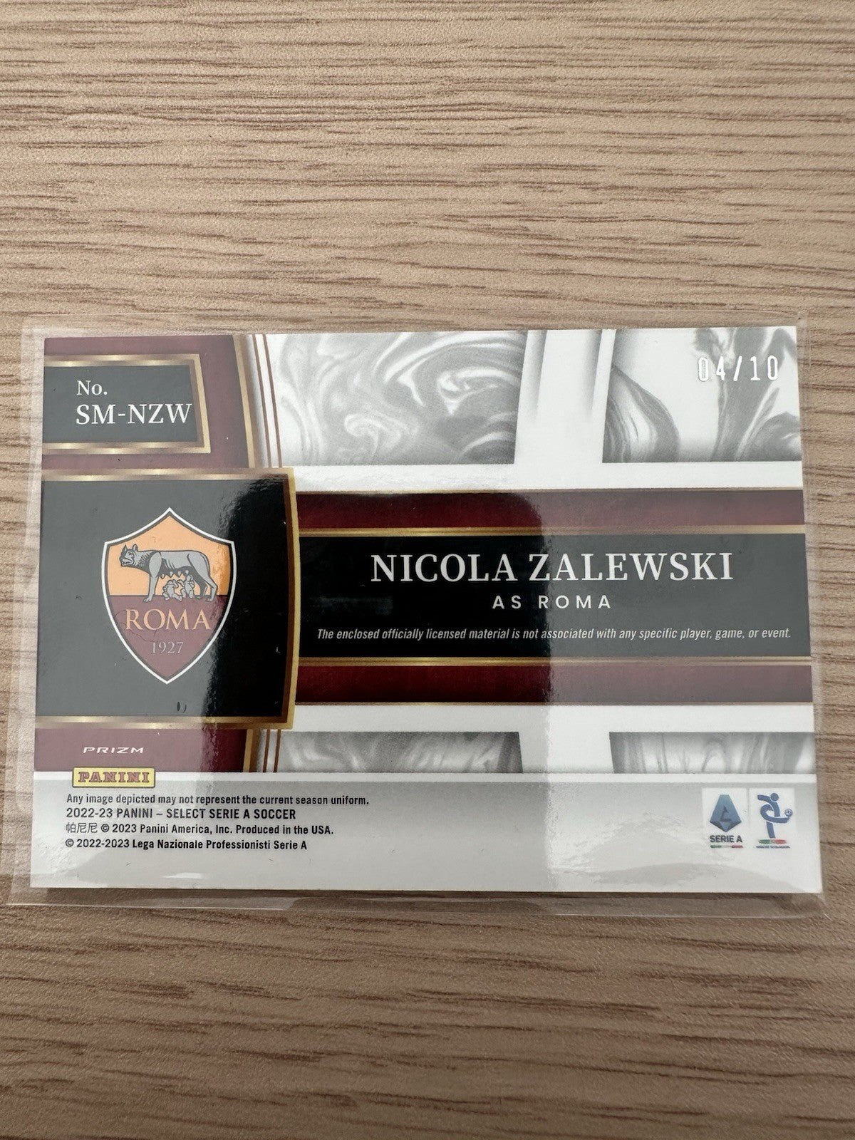 Nicola Zelewski 4/10 Rookie Patch Select Serie A 2022/23