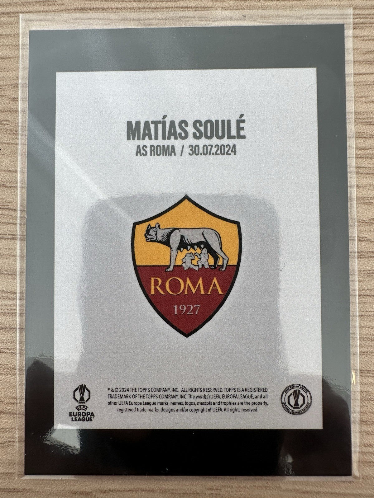 Matias Soule 32/49 Autograph Topps Fabrizio Romano Here We Go 2024