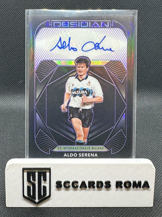 Aldo Serena Autograph /75 Panini Obsidian 2020-21 Inter