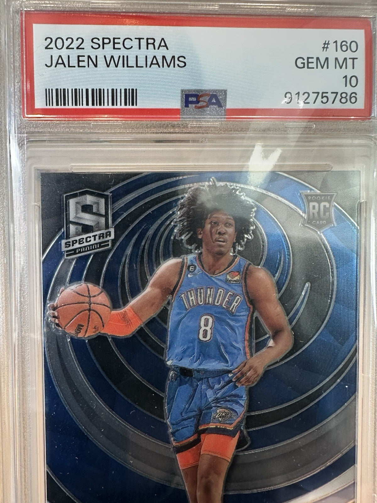Jalen Williams PSA 10 Rookie Spectra Basketball NBA 2022/23