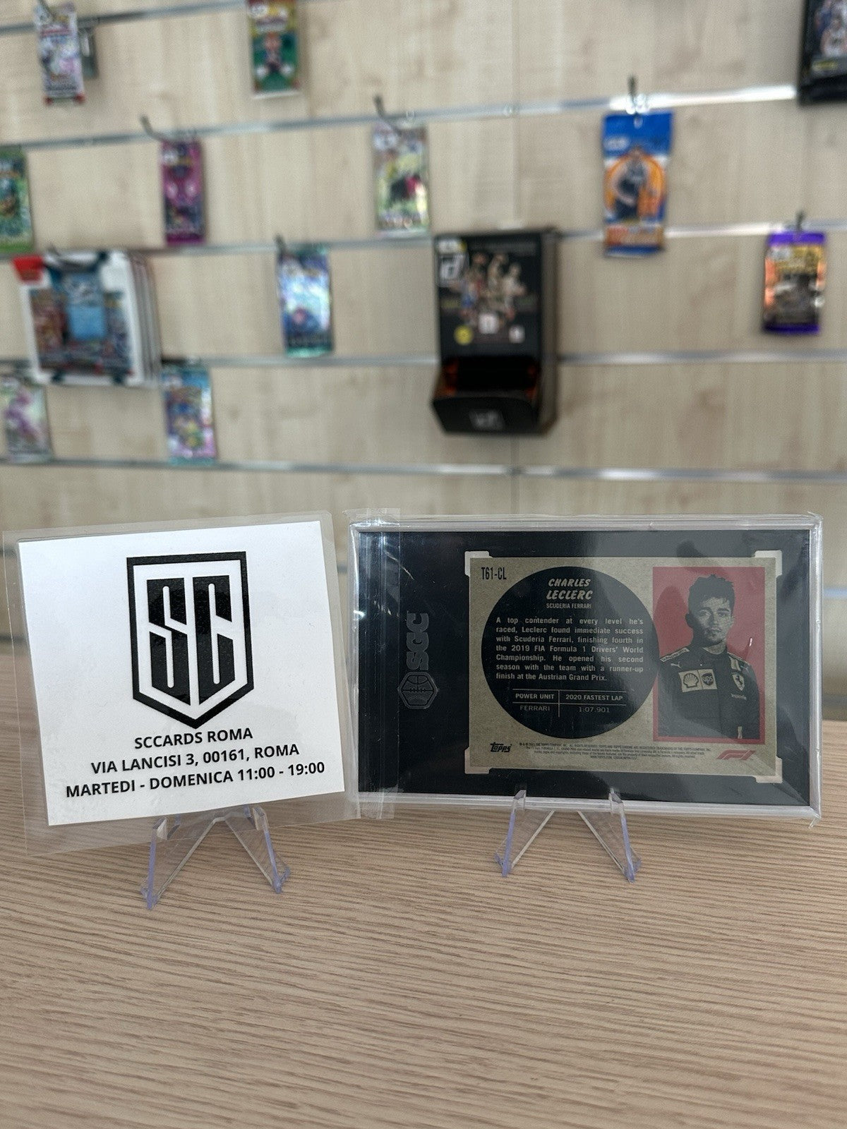 Charles Leclerc SGC 9.5 ‘61 Sports Cars - Topps Chrome F1 2021