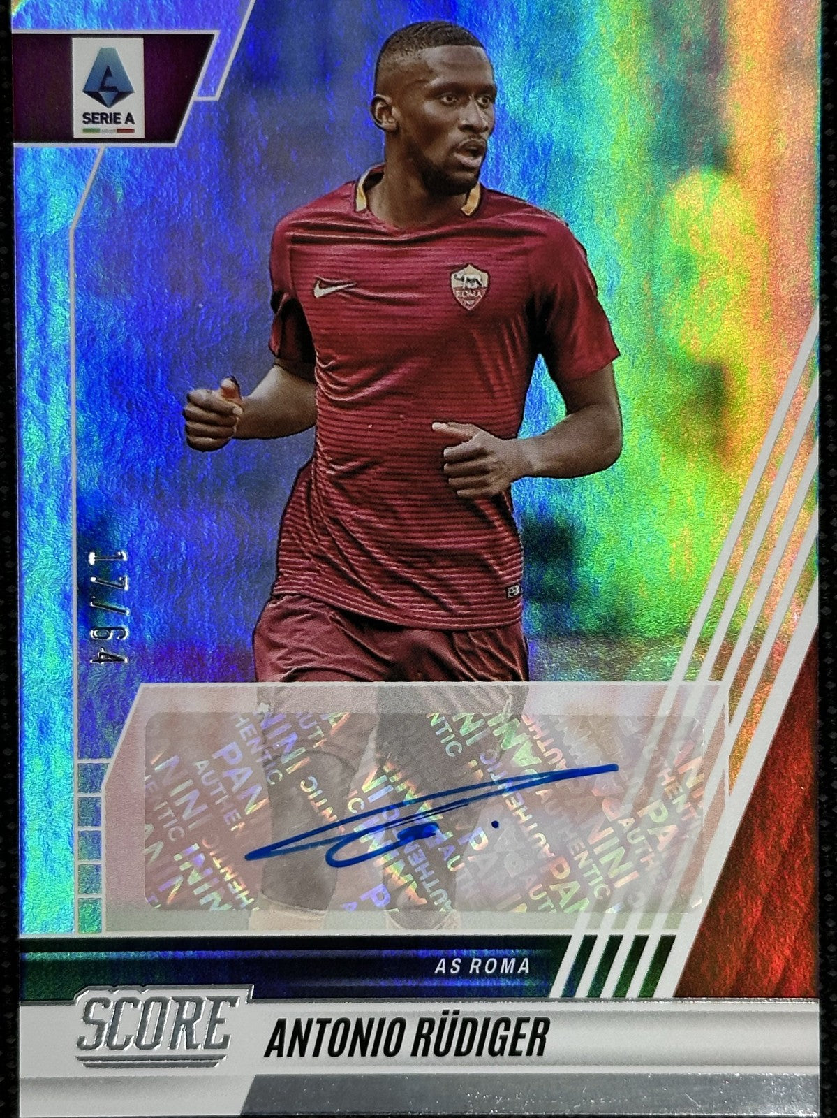 Antonio Rudiger Autograph /64 Panini Score Serie A 2022/23