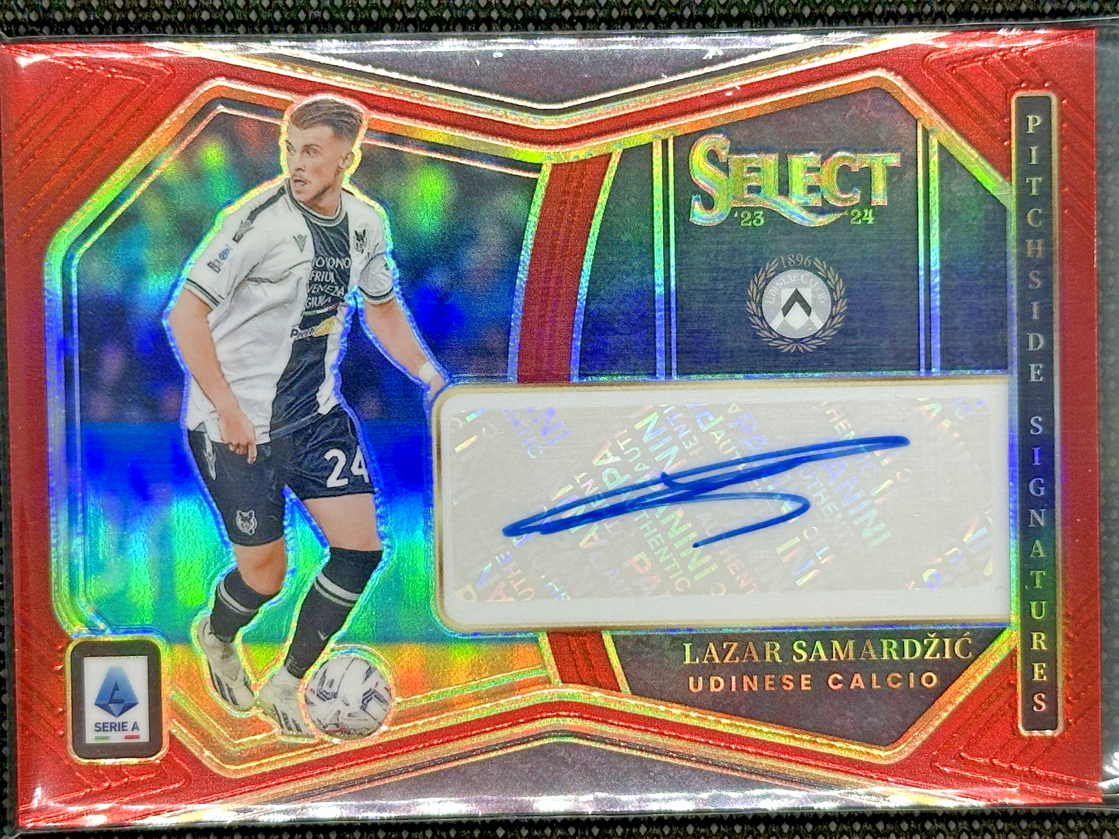 Lamar Samardzic Autograph Pitchside Signatures Panini Select 2023-24