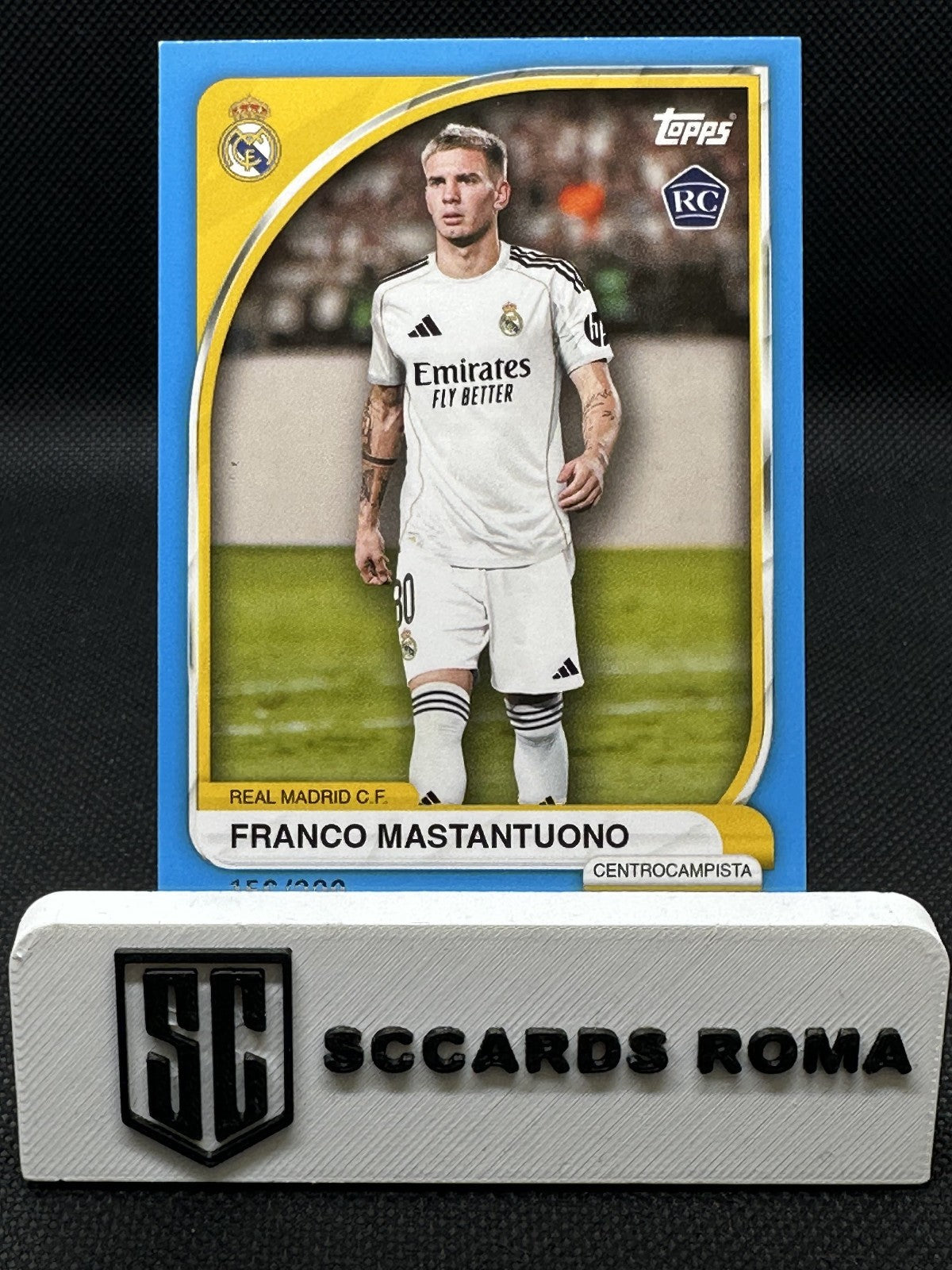 Franco Mastantuono Rookie /299 Topps Real Madrid Collector Tin 2025