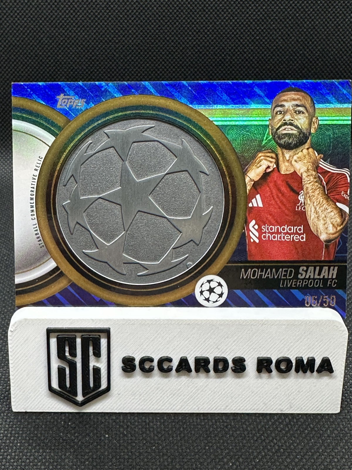 Mohamed Salah Starball Relic /50 Topps UCC Flagship Edition 2025/26
