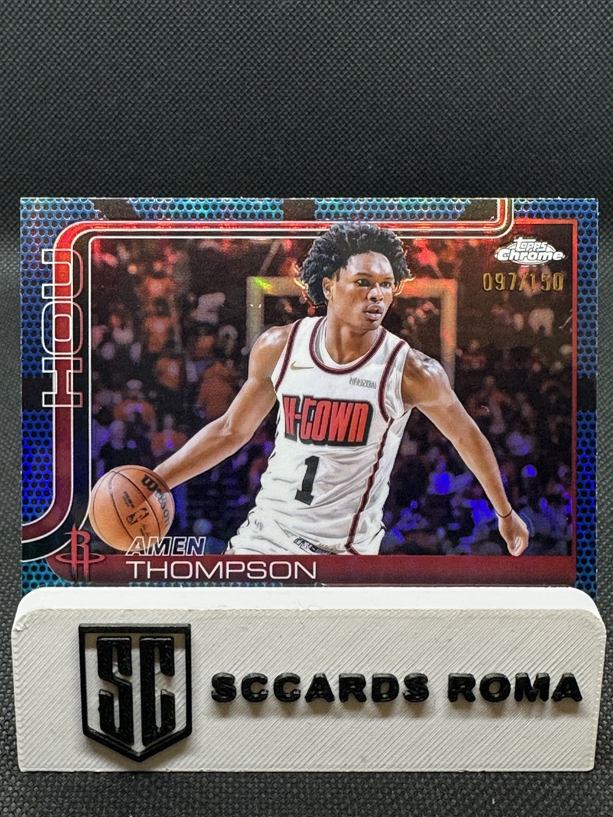 Amen Thompson /150 Topps Chrome NBA 2025