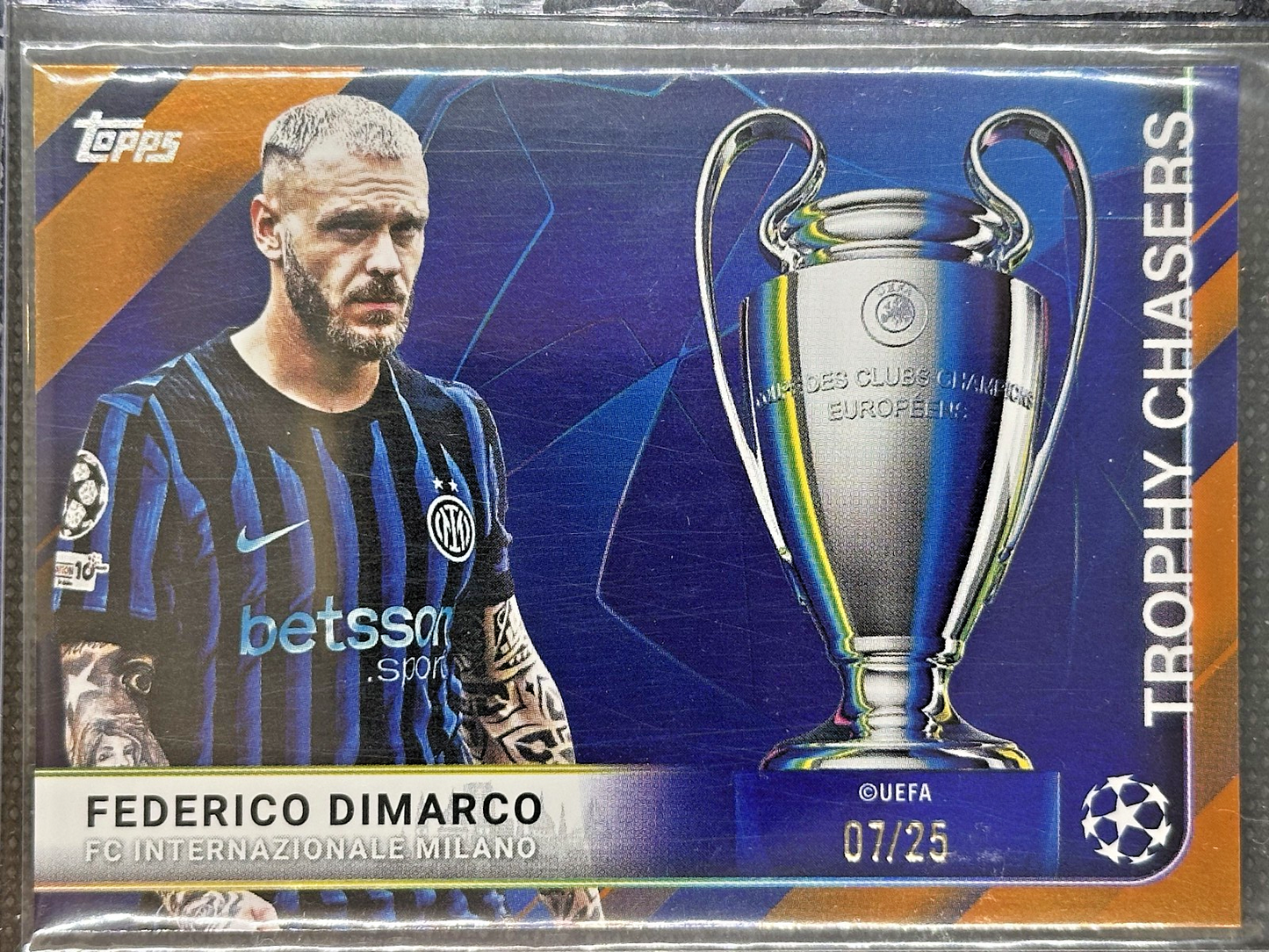 Federico Dimarco Trophy Chaser /25 Inter Topps UCC Flagship Edition 2025/26