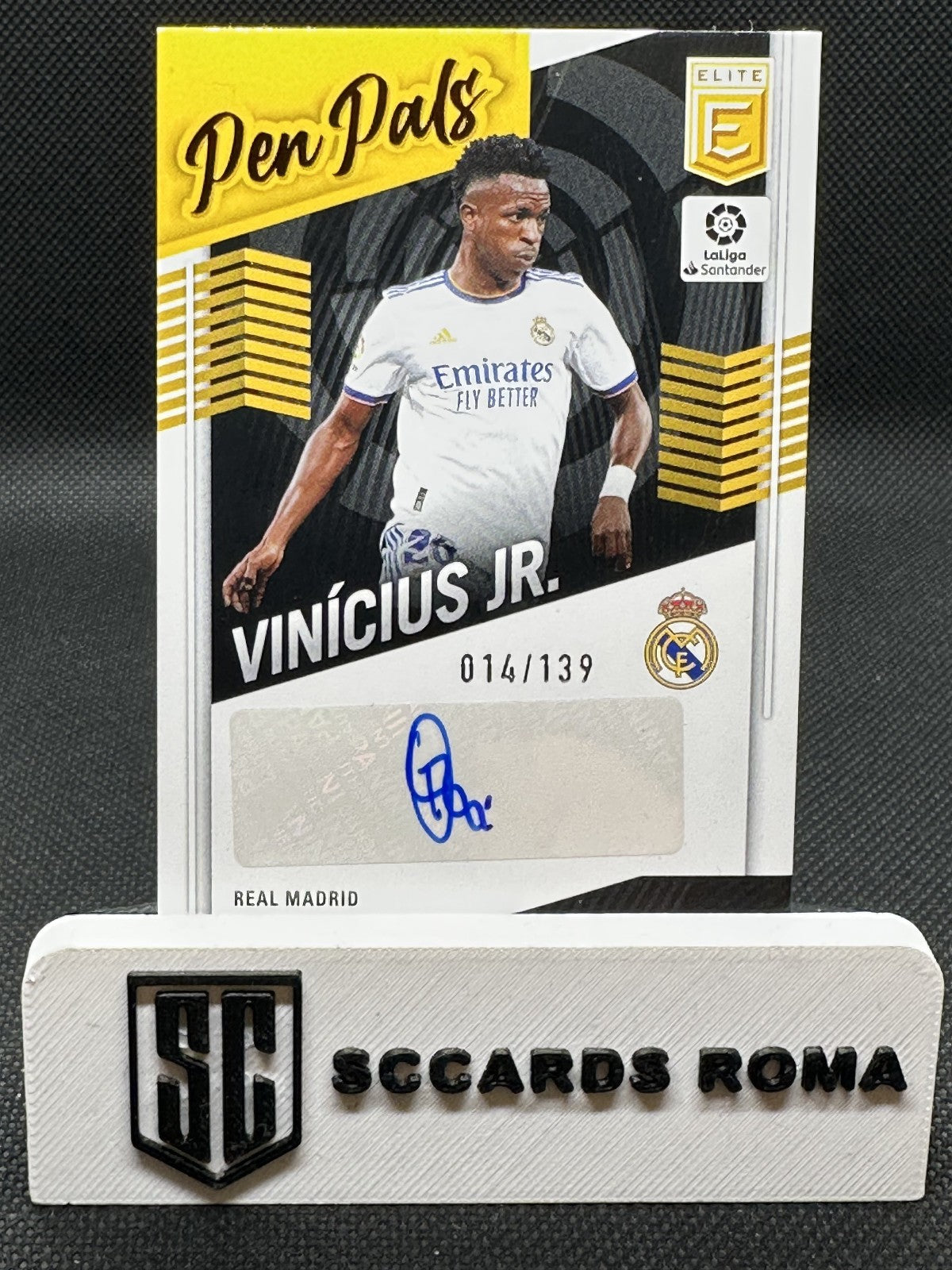Vinícius Jr. /139 Autograph Pen Pals Panini Donruss Elite La Liga 2021/22